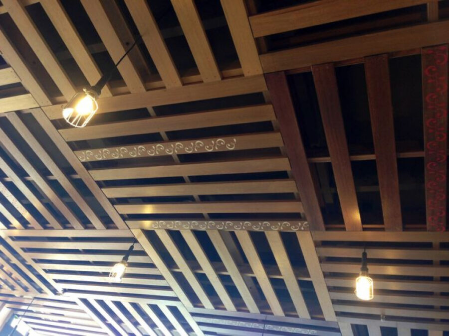basement pallet wood ceiling ideas