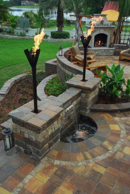 outdoor fireplace mantel ideas