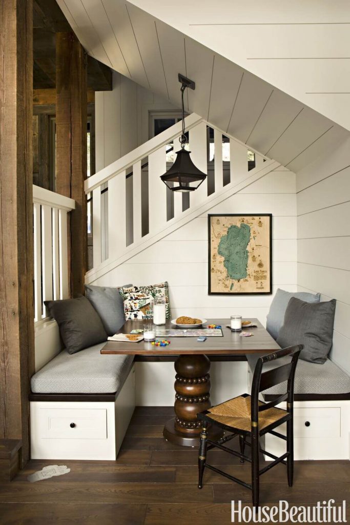 A nook under the stairs