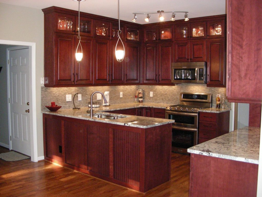 Cherry Kitchen Cabinets Ideas For Small Room