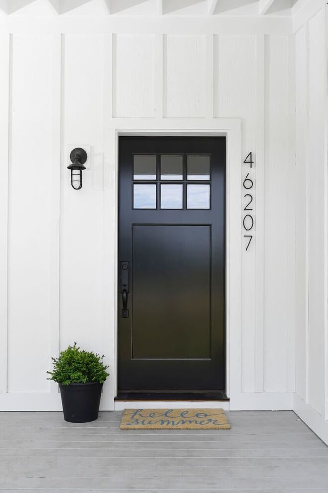 rustic house number ideas