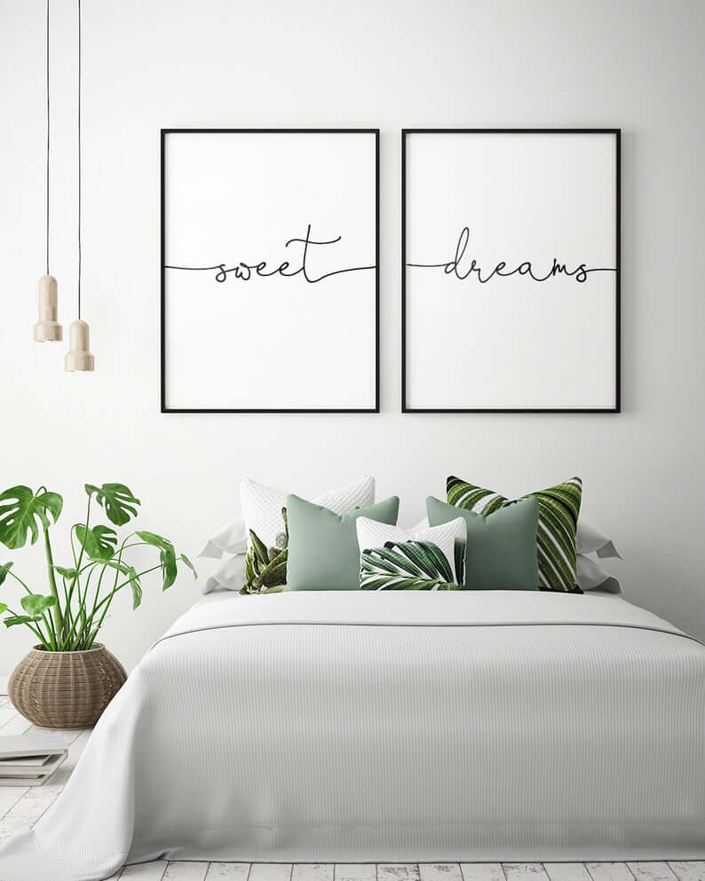 above the bed decor
