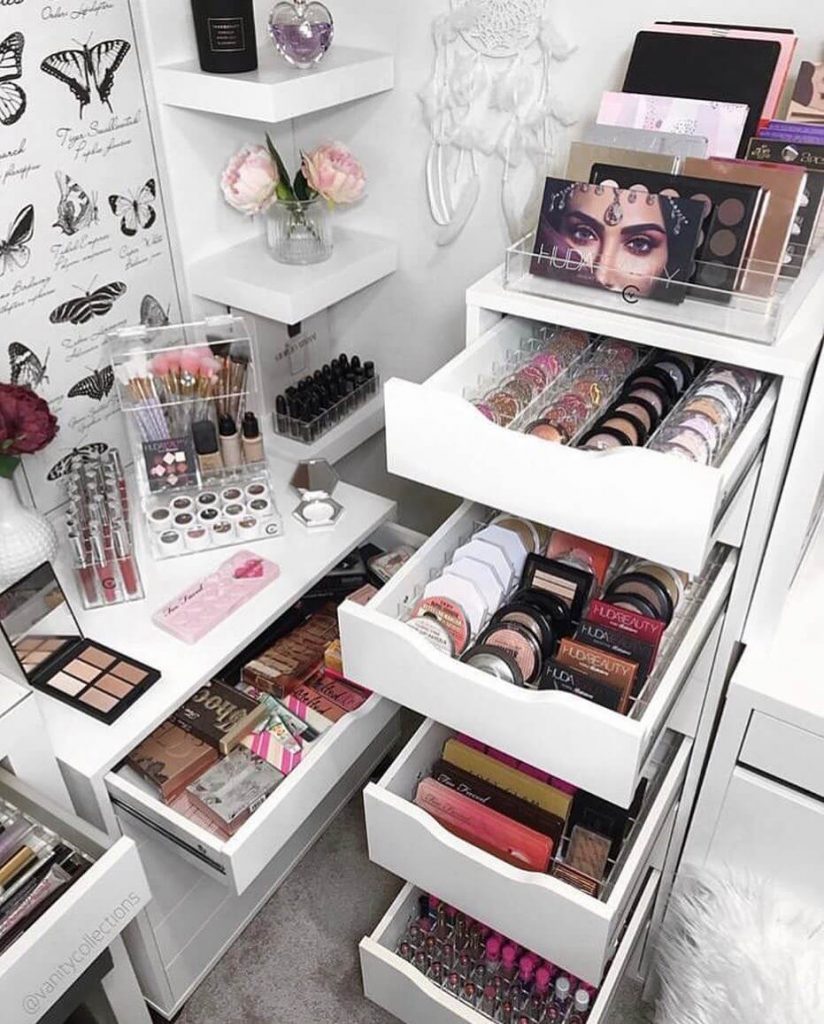 clever makeup storage ideas