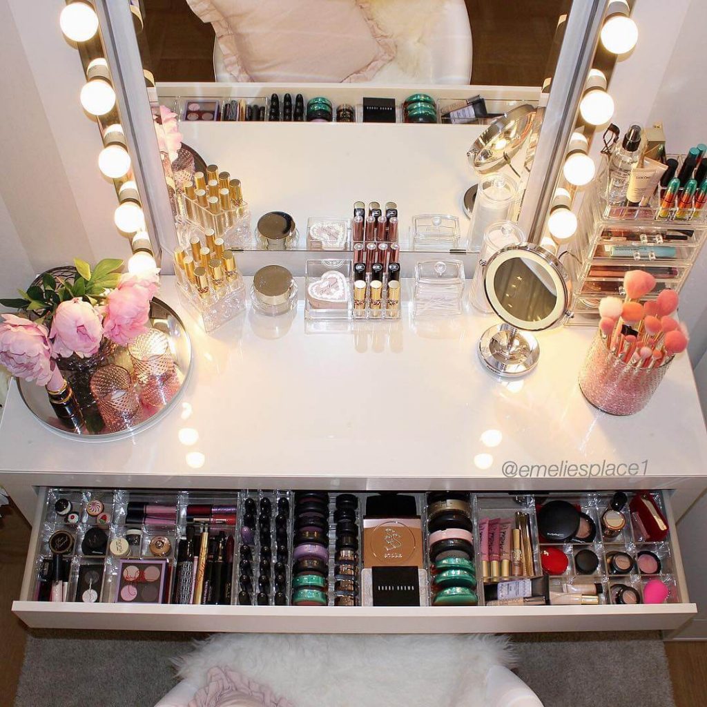 makeup storage ideas for drawers