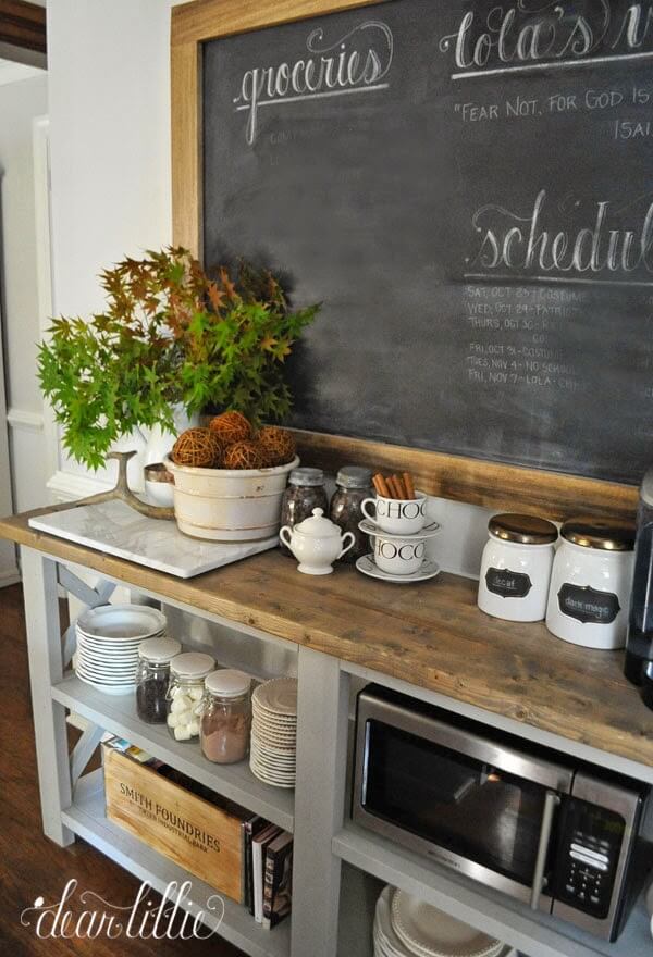 coffee bar ideas for kitchen counter