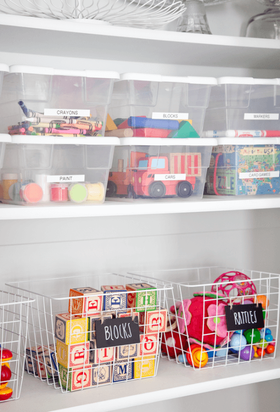 toy organizer idea for living room