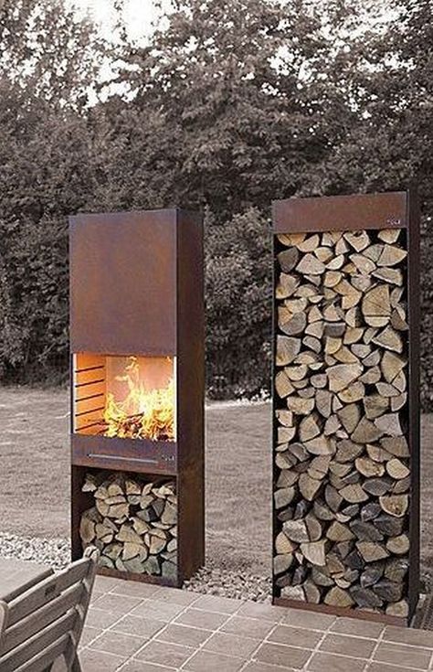 firewood storage box