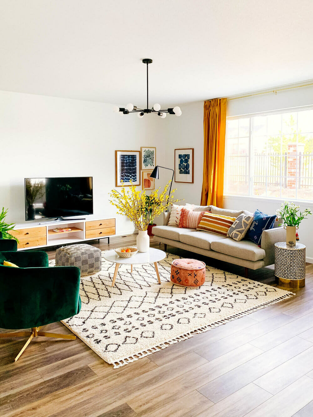 living room with rug ideas