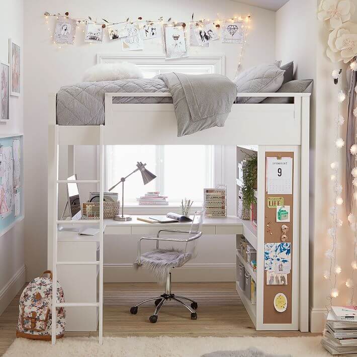loft bed ideas with desk