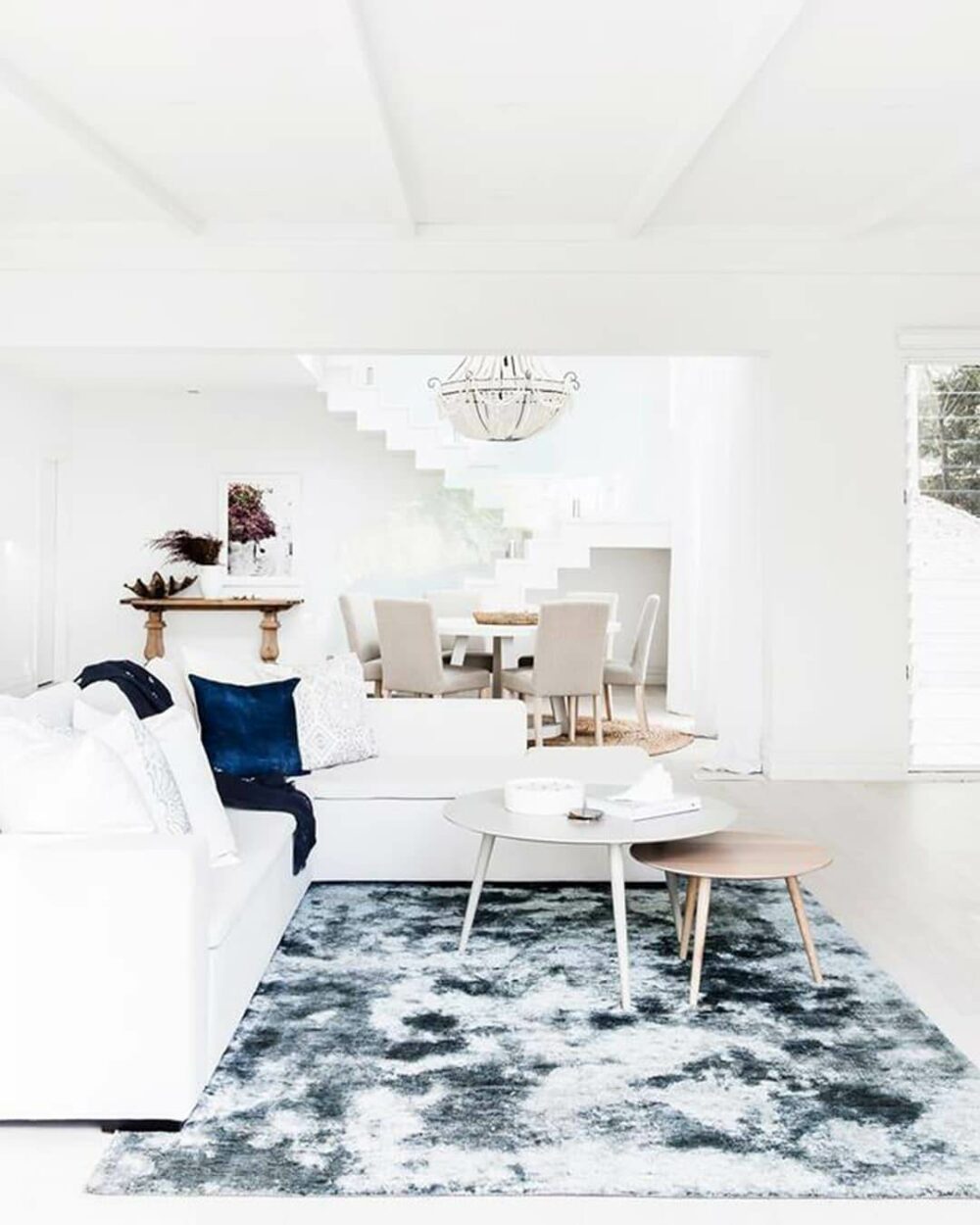 navy blue rug living room ideas