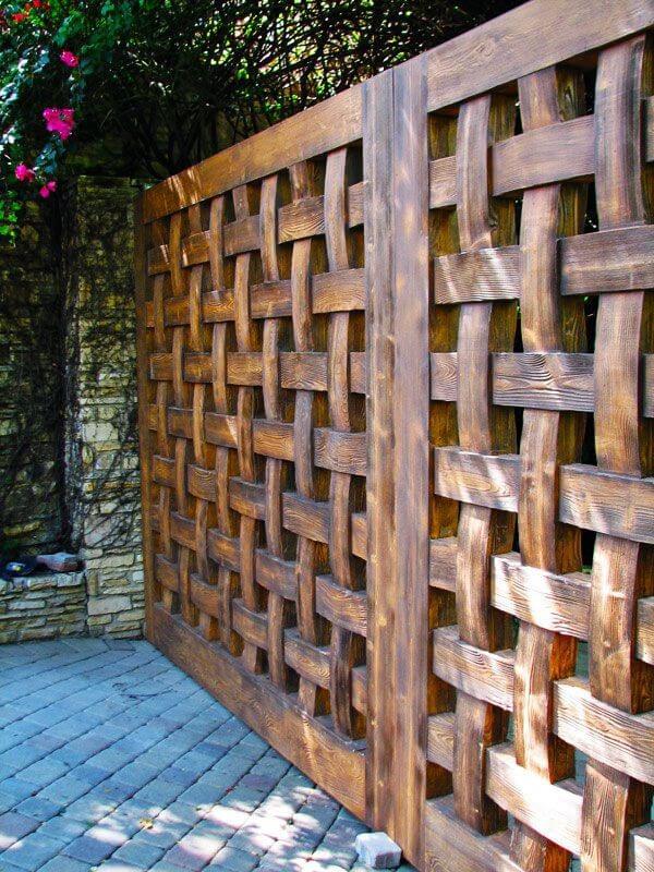 small wooden fence ideas