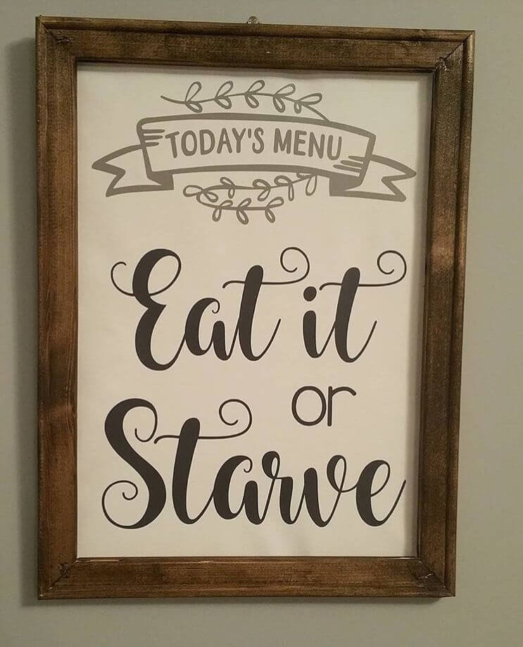 wood sign ideas for kitchen