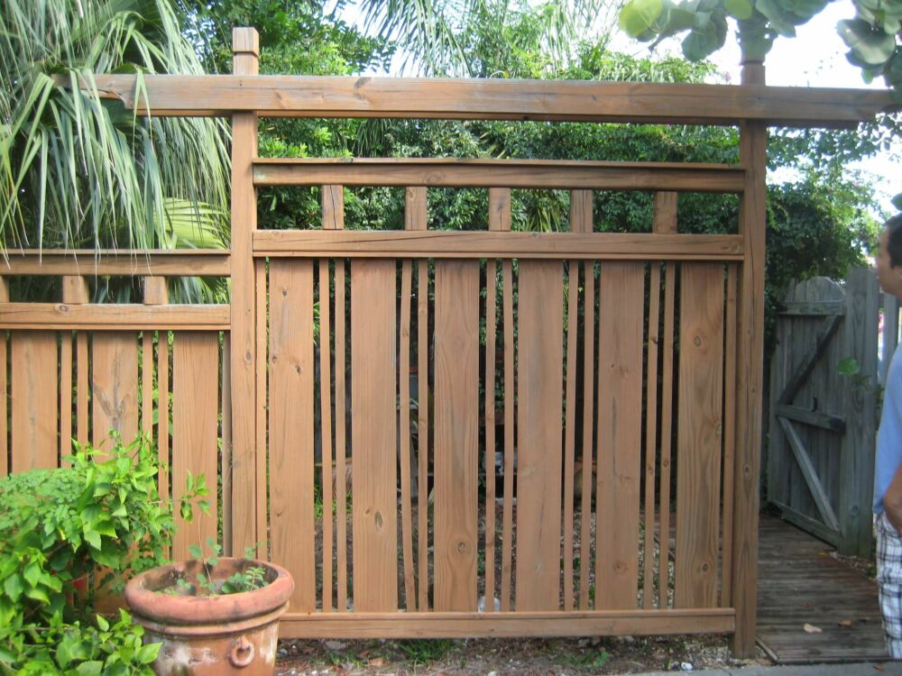 wooden fence gate ideas