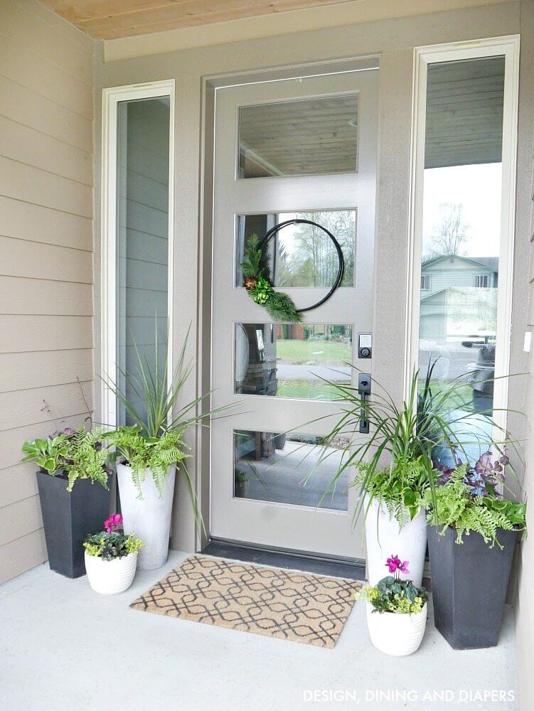 flower pot ideas for front door