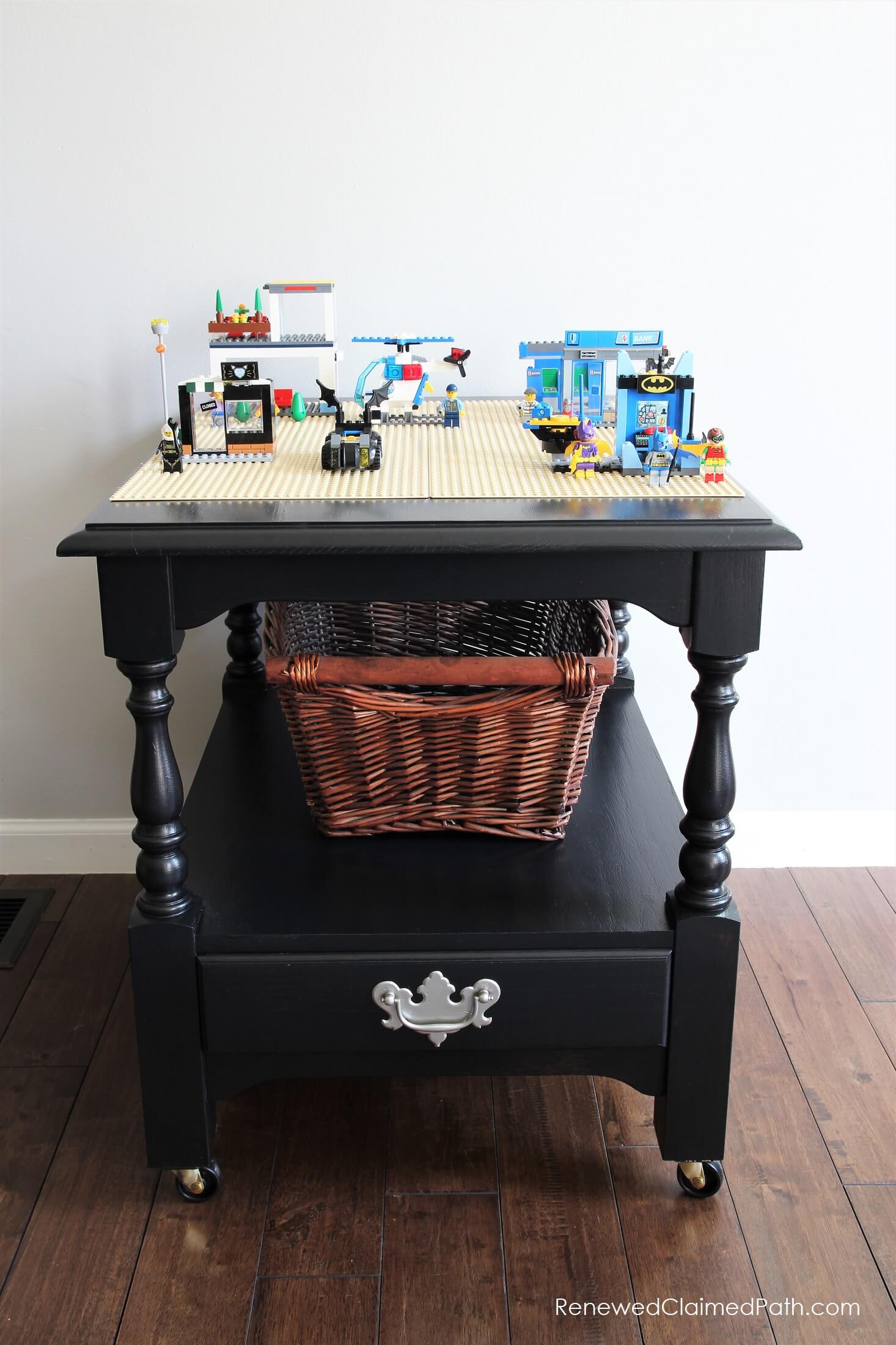 DIY LEGO Table From an End Table