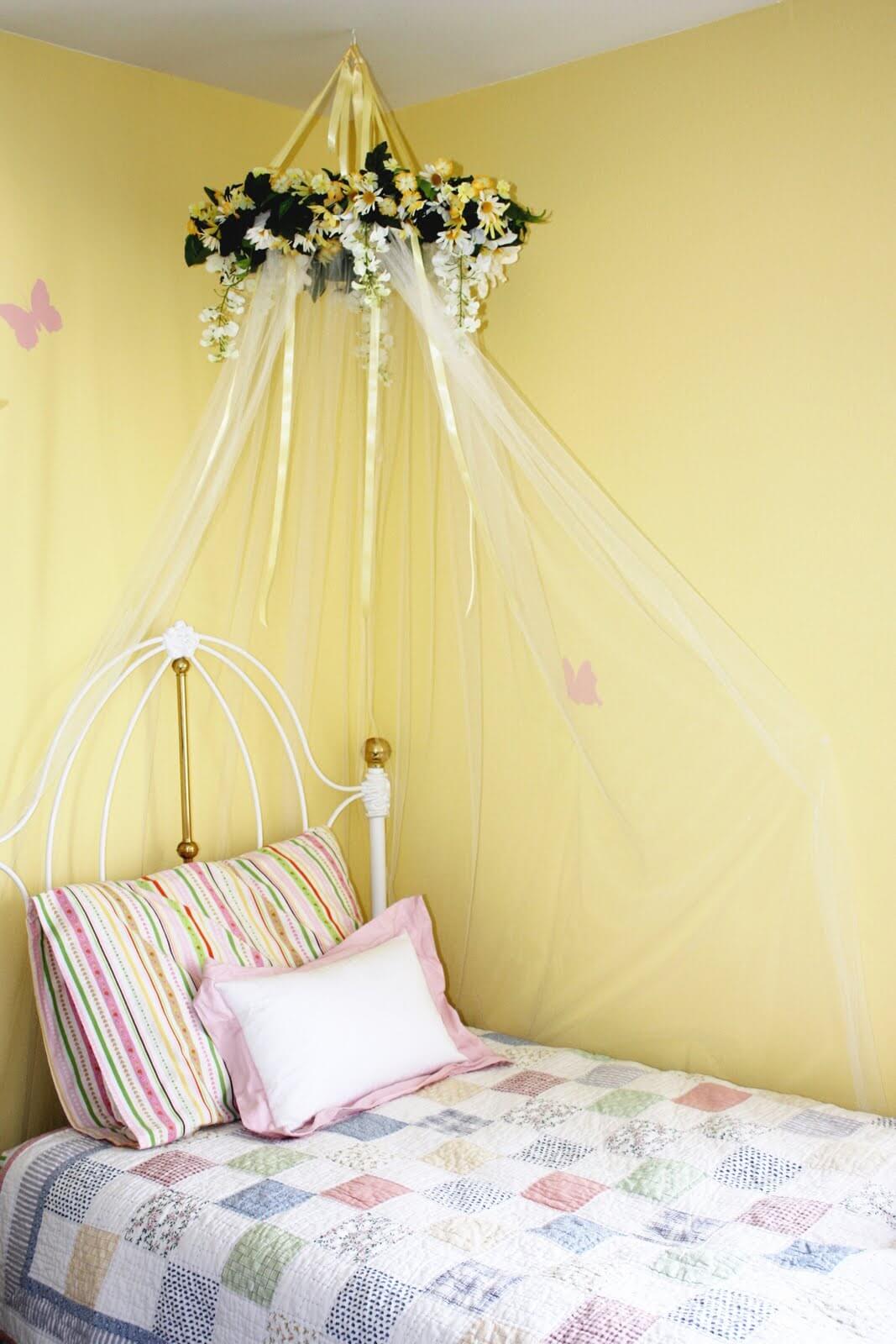 DIY bed canopy for little girls