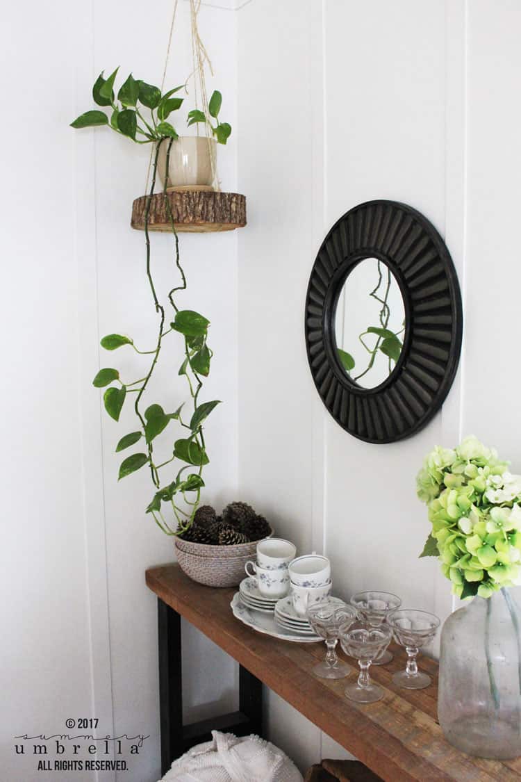 Easy DIY Hanging Planter Using a Wood 