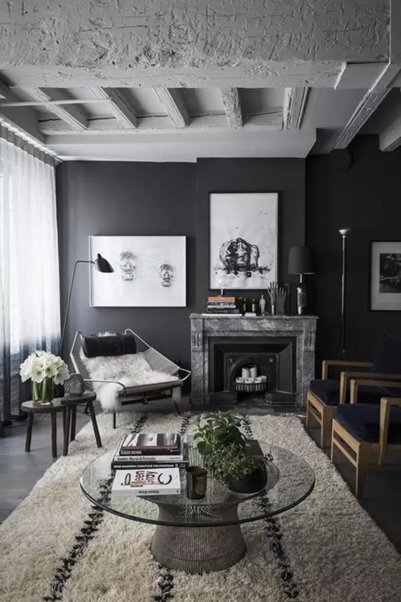 black and white living room decorating ideas