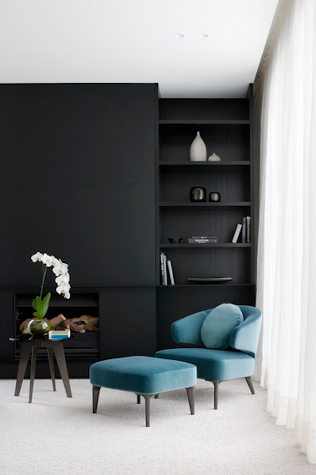 black furniture living room ideas