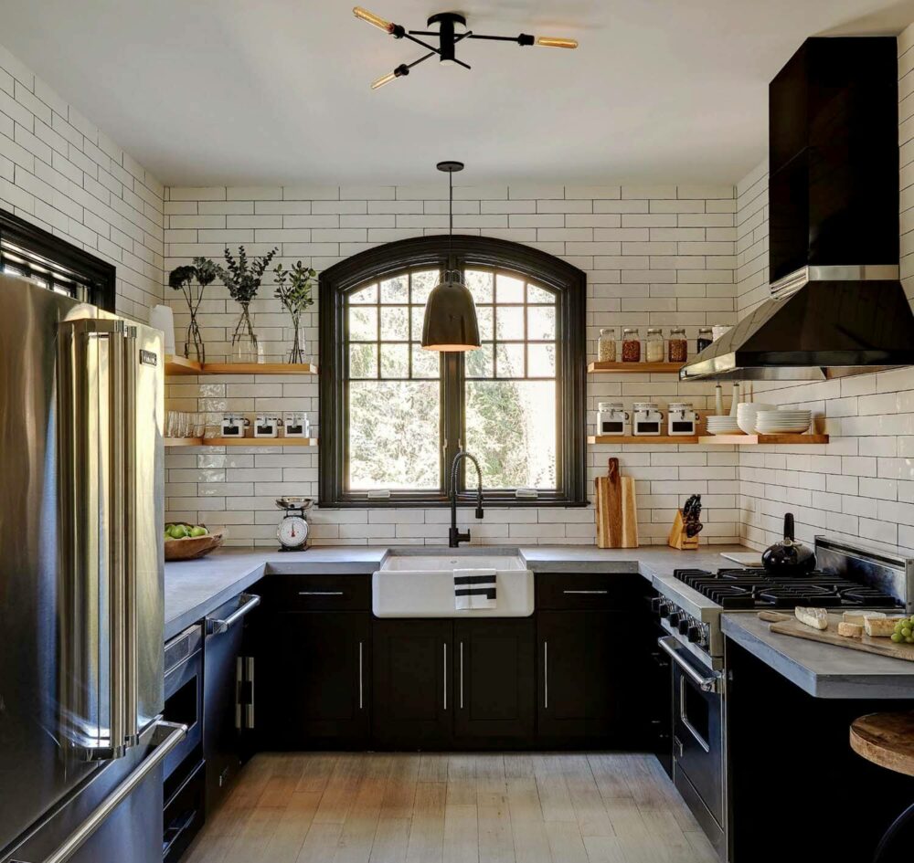 black kitchen cabinet designs
