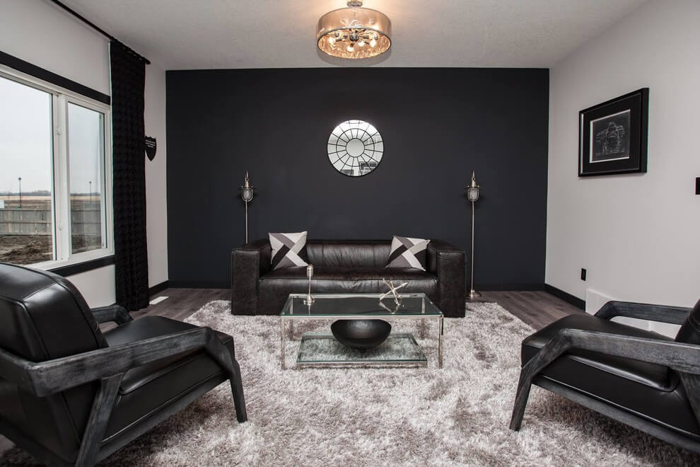 black living room furniture ideas