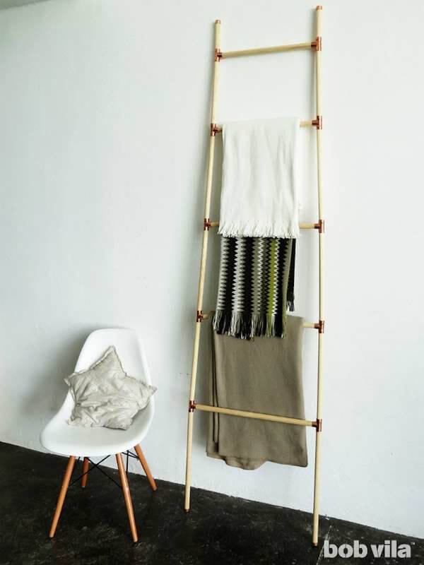 how to make a blanket ladder diy