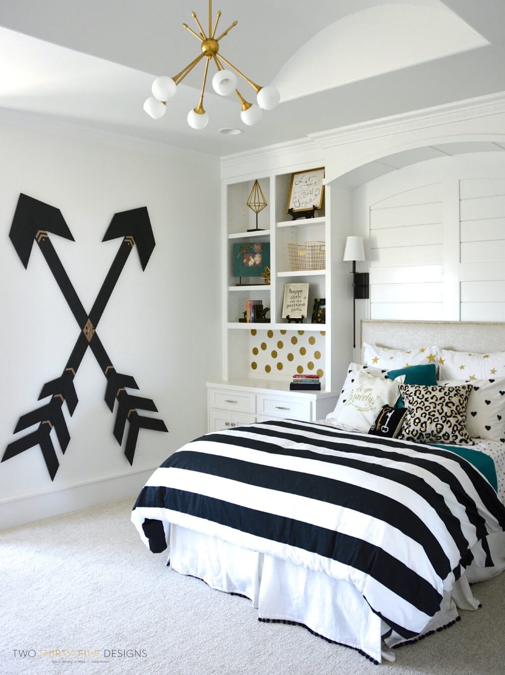 teenage girl bedroom ideas black and white