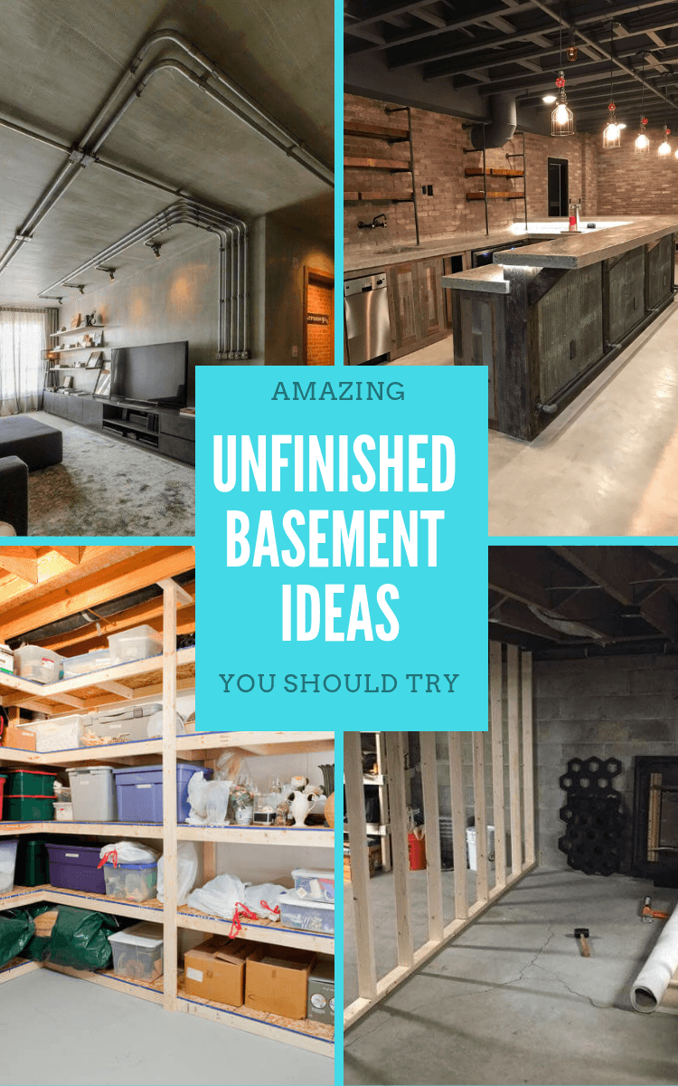 12 Amazing Unfinished Basement Ideas You Should Try David On Blog