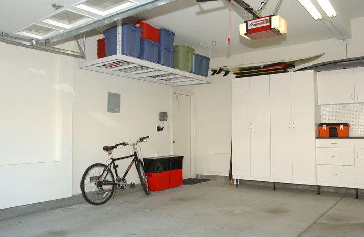 Installing Overhead Garage Storage, How To Install Overhead Shelves In Garage