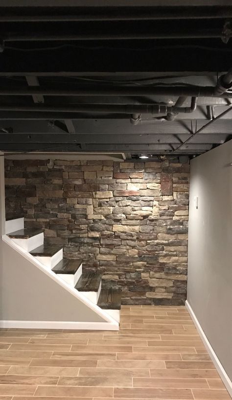 basement stair lighting ideas