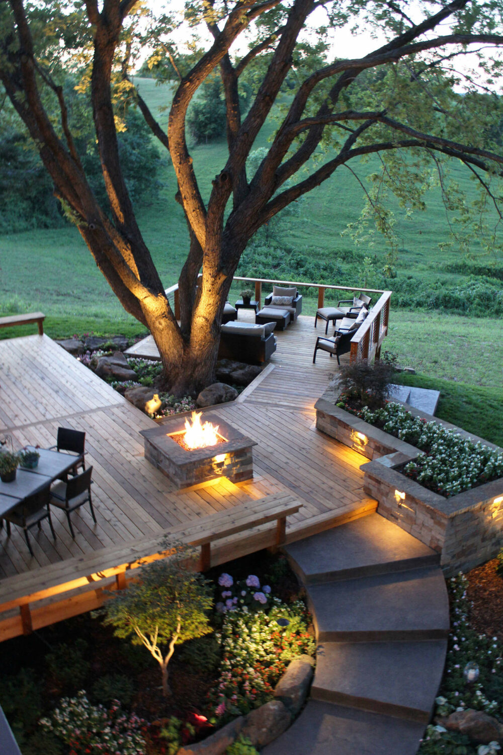 outdoor patio fire pit ideas