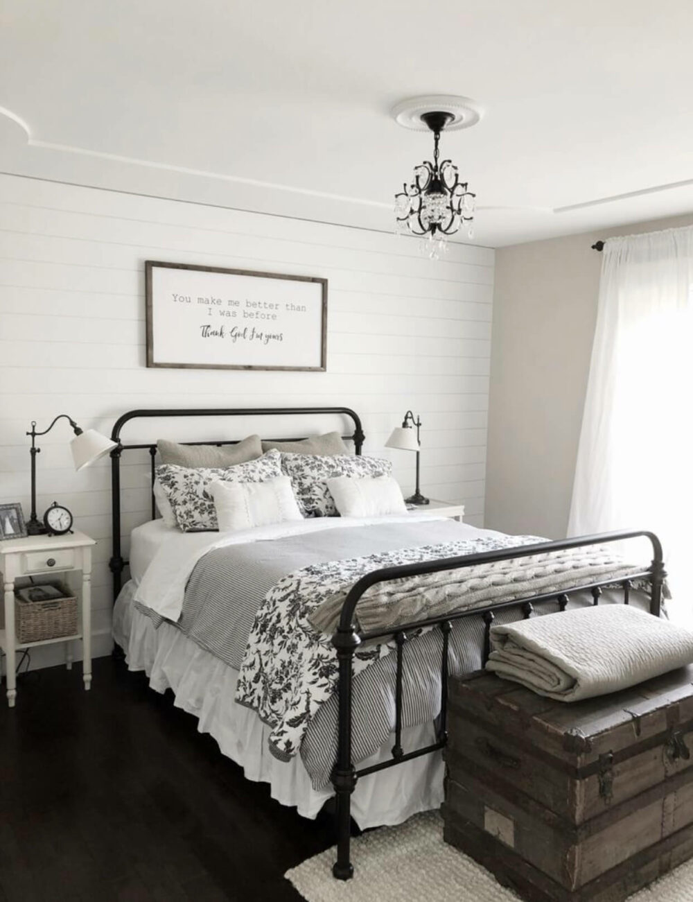 white rustic bedroom ideas