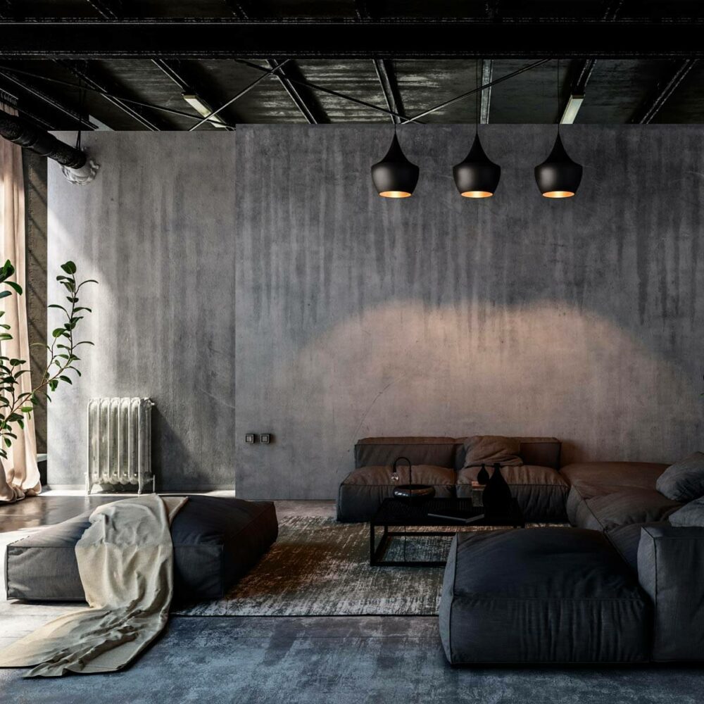 rustic industrial living room ideas